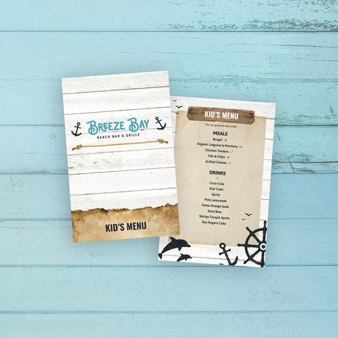 MENUS LAMINADOS (VARIOS TAMAÑOS)