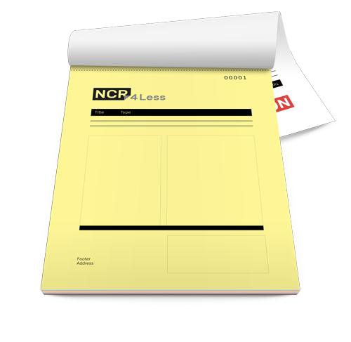 LIBRETAS DE FACTURA NCR FORM (IMPRESO EN NEGRO)